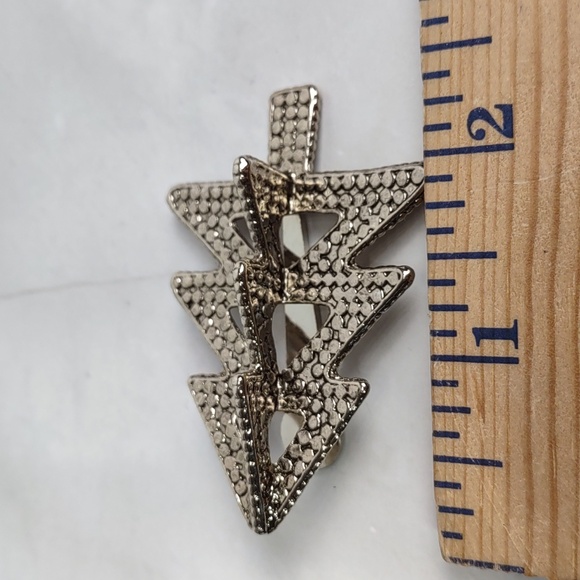 Vintage John Hardy 3D Christmas Tree Scarf Clip - Picture 5 of 7